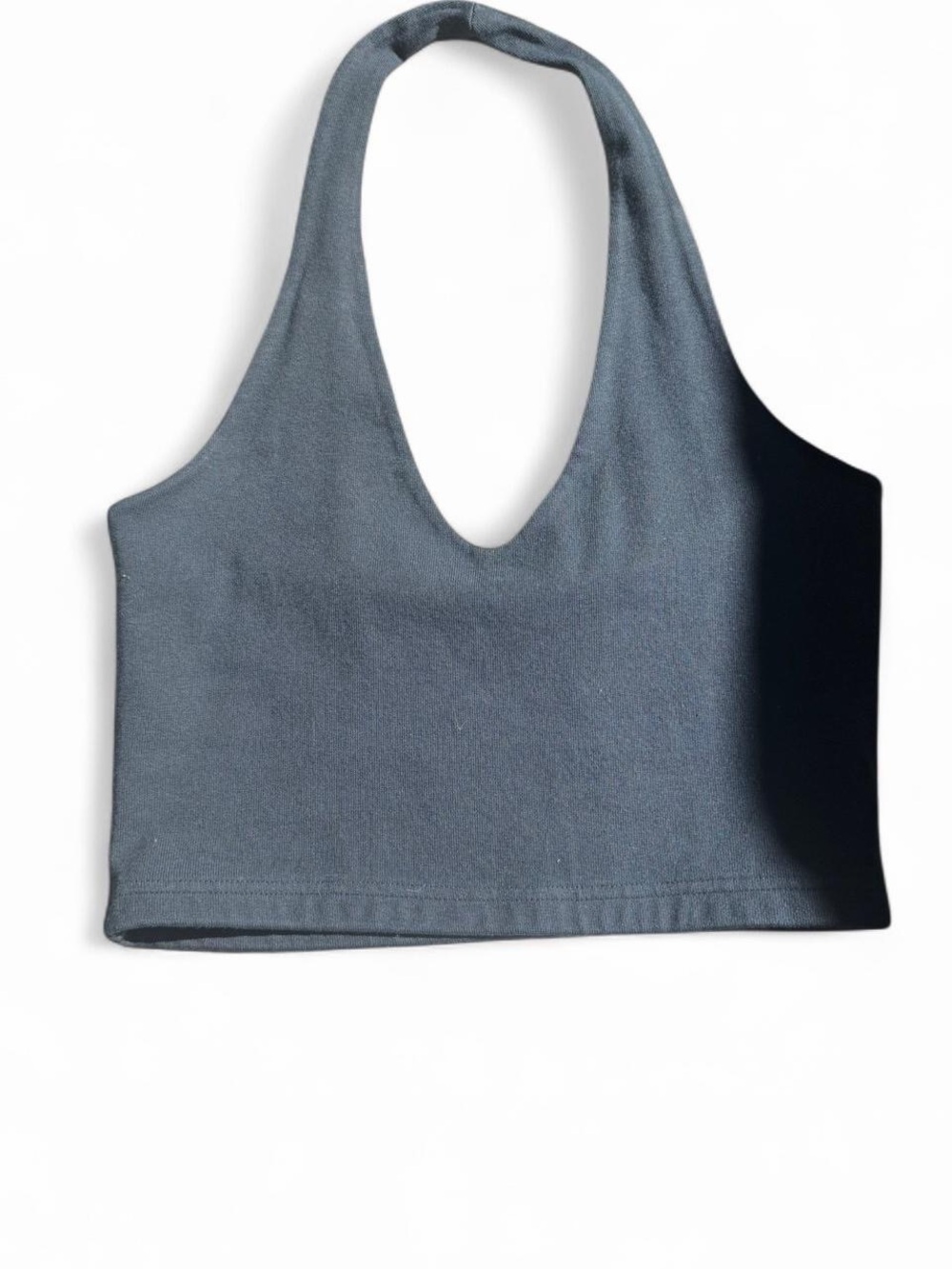Brandy Melville blue halter neck crop top